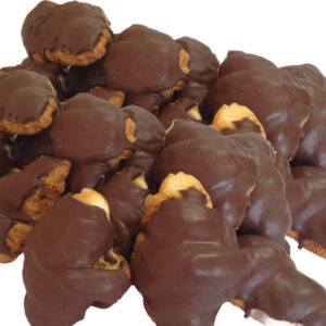 Croissants bañados de chocolate